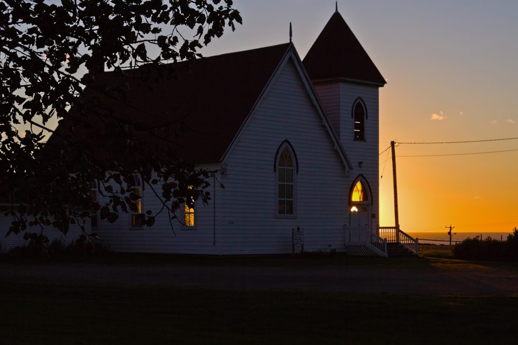 Mystical light at the church - Mabou, Cape breton, Nova Scotia