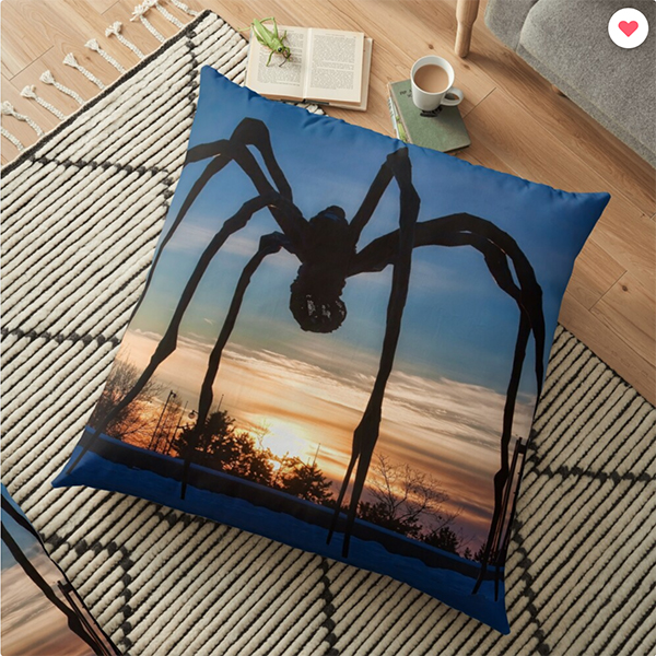Maman the giant spider, Ottawa, Canada Floor Pillow