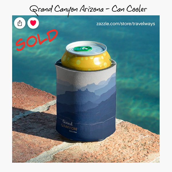 Zazzle SOLD Grand Canyon Arizona - Can Cooler wp
